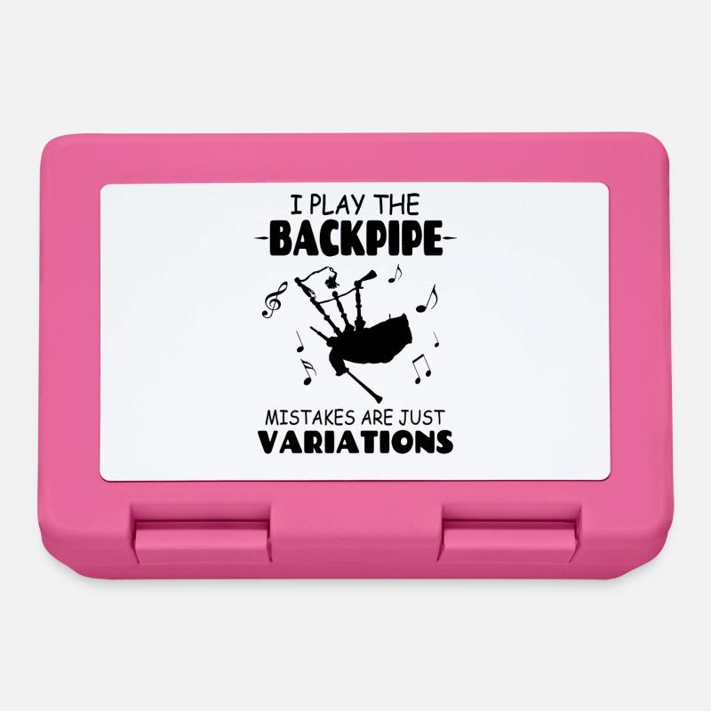 Je joue le backpipe, les erreurs ne sont que des variations - Boîte à goûter - rose