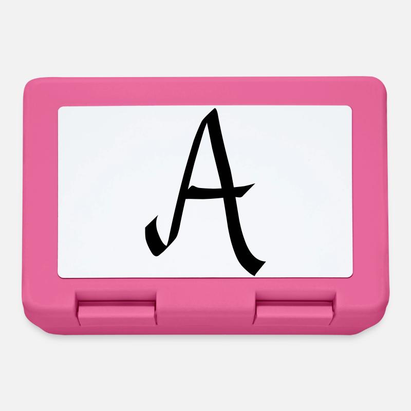 lettre a - Boîte à goûter - rose