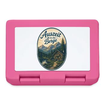 Auszeit in die Berge - Brotdose - Pink - Vorne
