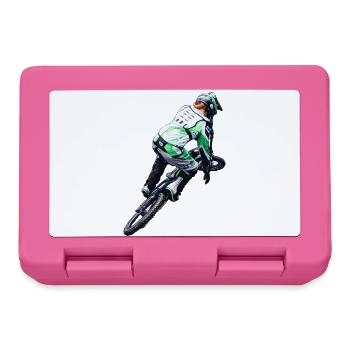 Neon NBMX Rider Action Print - Lunchbox - pink - Front