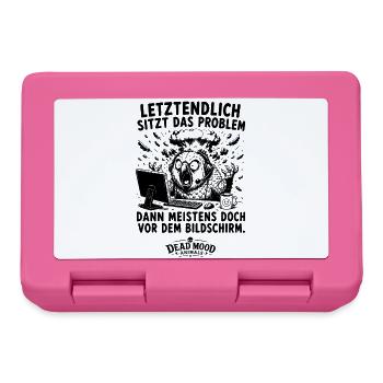 Lustiger Computer Spruch | Geschenk für Nerds - Brotdose - Pink - Vorne