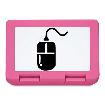 Retro Computer Vintage 80er 90er Jahre Geschenk - Brotdose - Pink - Vorne