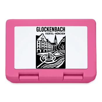 München Glockenbachviertel Gärtnerplatz - Brotdose - Pink - Vorne