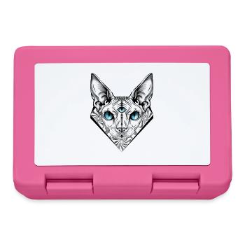 Blaue dreiäugige Sphinx - Brotdose - Pink - Vorne