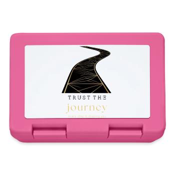 Trust the Journey Motivational Road Design - Brotdose - Pink - Vorne