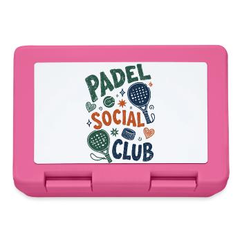Vintage Padel Social Club - Brotdose - Pink - Vorne