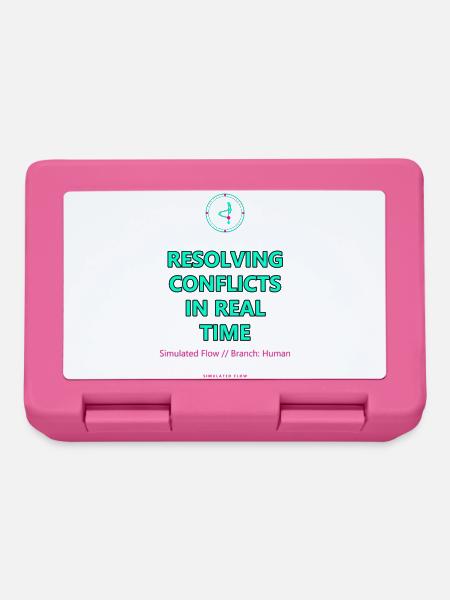 Resolving Conflicts In Real Time · helle Kleidung - Brotdose - Pink
