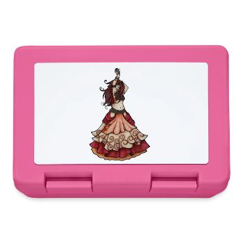Boho-Tänzer in Sunset Ruffles - Brotdose - Pink - Vorne