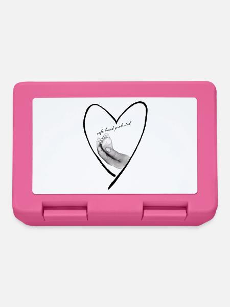 safe, loved & protected - Brotdose - Pink