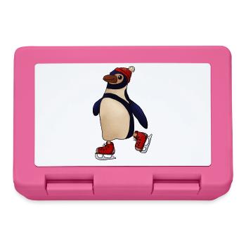 Schlittschuhpinguin - Brotdose - Pink - Vorne
