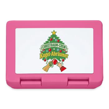 Christbaum-Crew Kugel-Abräumer - Brotdose - Pink - Vorne