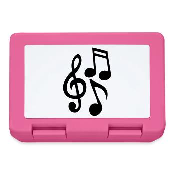 Musiknoten - Brotdose - Pink - Vorne