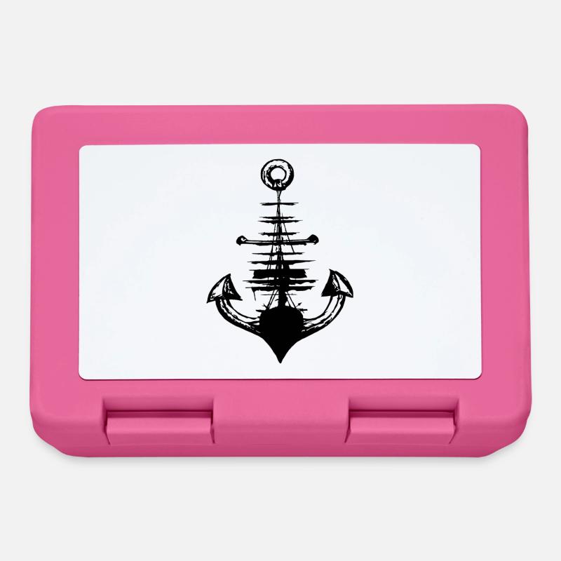 Anker, Anchor, Weltenbummler Bstyled Freizeitmode - Brotdose - Pink