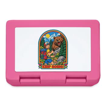 Wanderer trifft Bär Patch - Brotdose - Pink - Vorne
