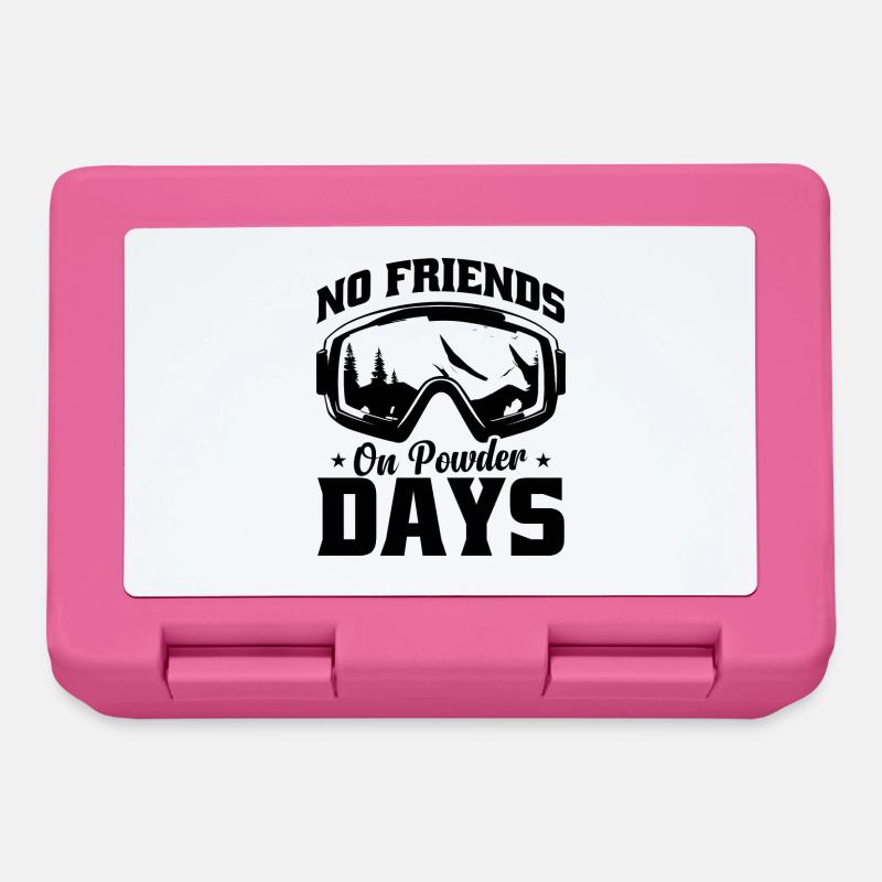 Skiing Skiing Skiing - Lunchbox - pink
