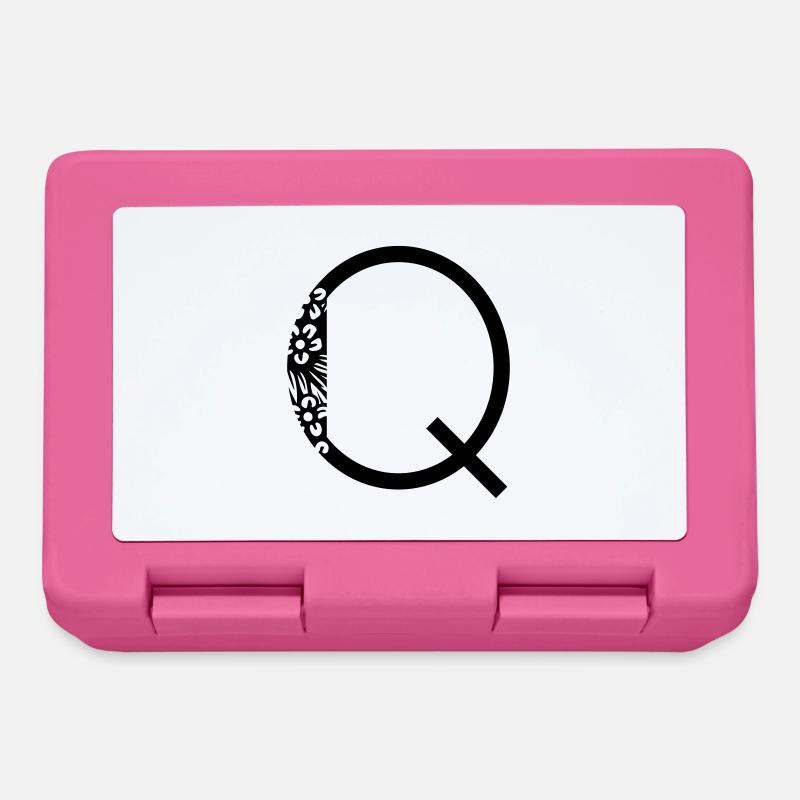 Buchstabe Q - Brotdose - Pink