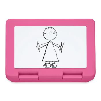 Chirurg Comicfigur - Arzt - Chirurgie - OP - Team - Brotdose - Pink - Vorne