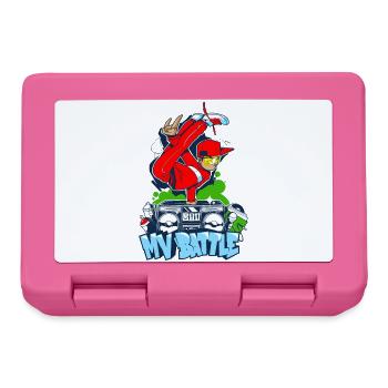 Breakdance B-Boy Streetdance Design Hip Hop Dance - Lunchbox - pink - Front