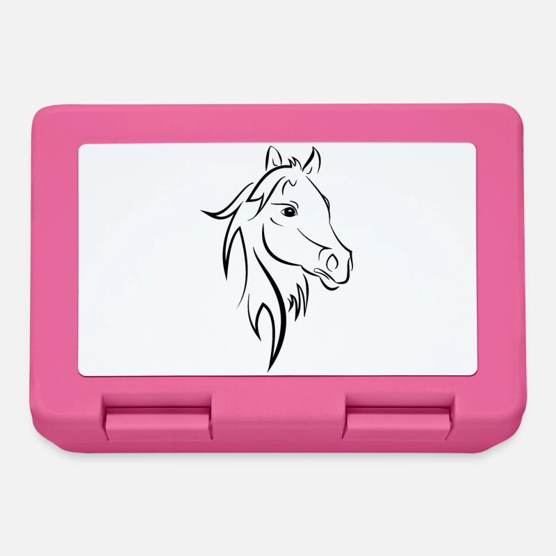 Cheval - Boîte à goûter - rose