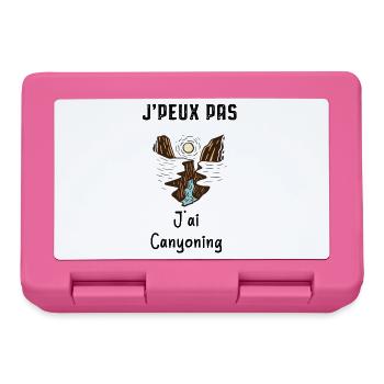 je peux pas j'ai canyoning - Boîte à goûter - rose - Devant
