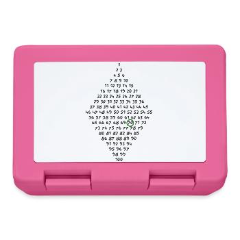 70th birthday - Lunchbox - pink - Front