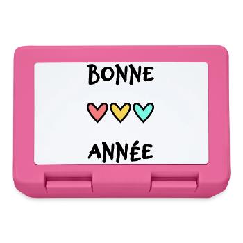 BONNE ANNEE. SAINT SYLVESTRE. NOUVELLE ANNÉE. - Boîte à goûter - rose - Devant