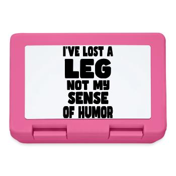 Ich habe ein Bein verloren, nicht meinen Humor* - Brotdose - Pink - Vorne