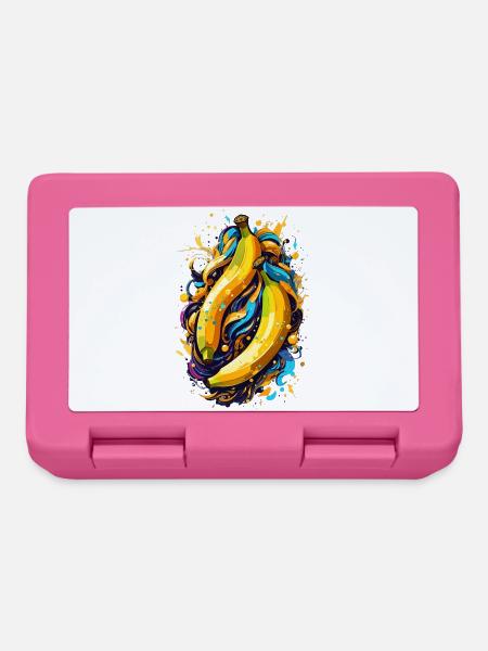 Bananen - Brotdose - Pink