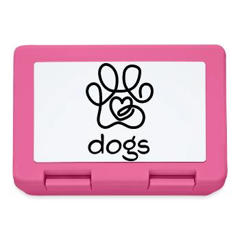 I love dogs - Lunchbox - pink - Front