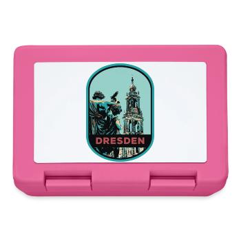 Illustration: Hofkirche Cathedral, Dresden - Lunchbox - pink - Front