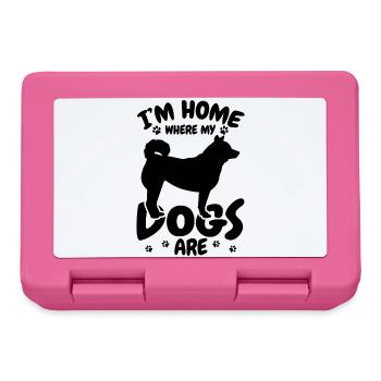 I'm Home Where My Dogs Are - Brotdose - Pink - Vorne