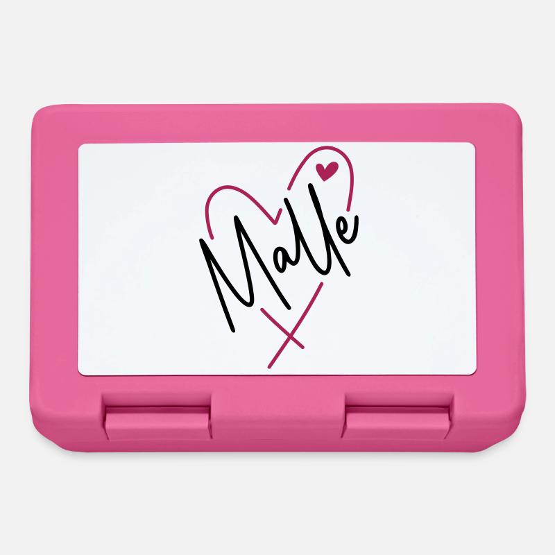 Malle Herz - Brotdose - Pink