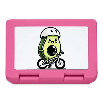 Tretgrube: Die Rad-Avocado - Brotdose - Pink - Vorne