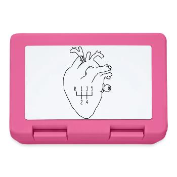 Pilote de changement de vitesse en forme de cœur - Boîte à goûter - rose - Devant