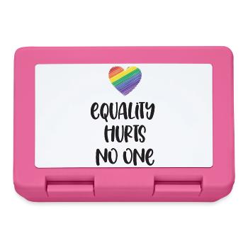 Mois de la fierté LGBT - L’égalité ne fait de mal à personne - Boîte à goûter - rose - Devant