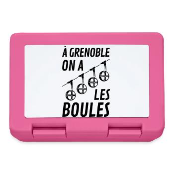 grenoble boules téléphérique grenoble. Narvalo - Boîte à goûter - rose - Devant