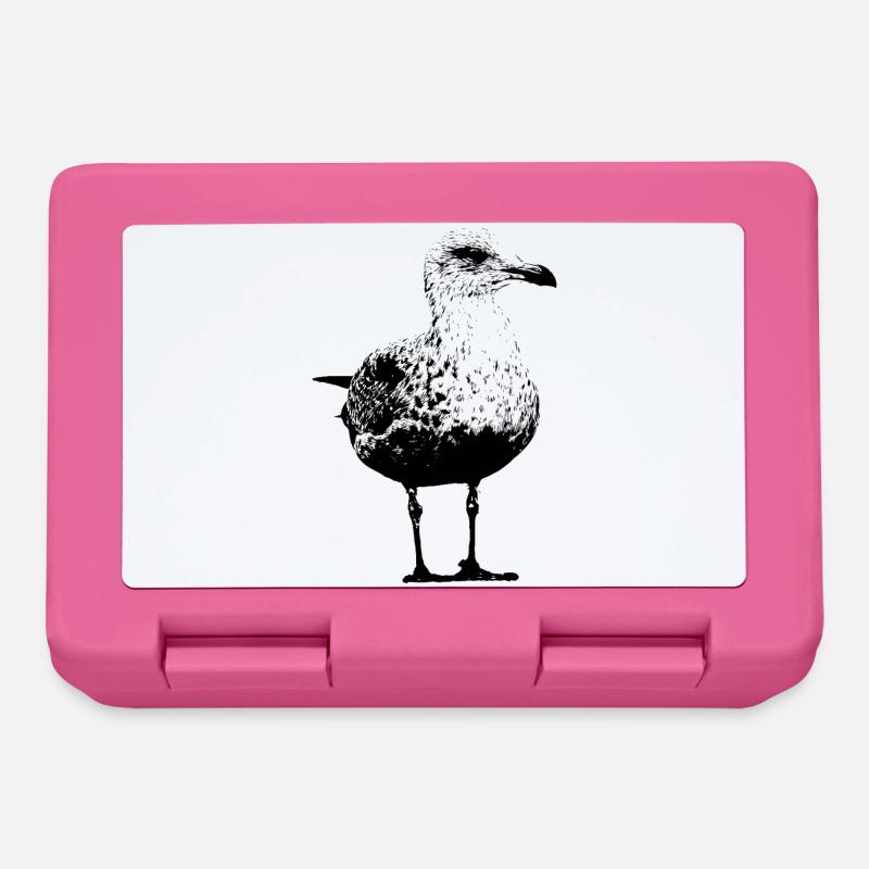 Mouette - Boîte à goûter - rose