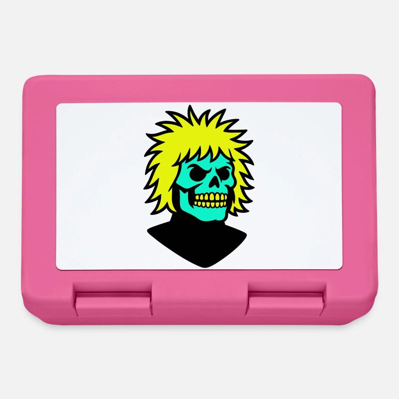 Skullman mit cooler Frisur - Brotdose - Pink