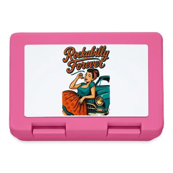Rockabilly Forever Cherries Wife 50s Gift - Lunchbox - pink - Front
