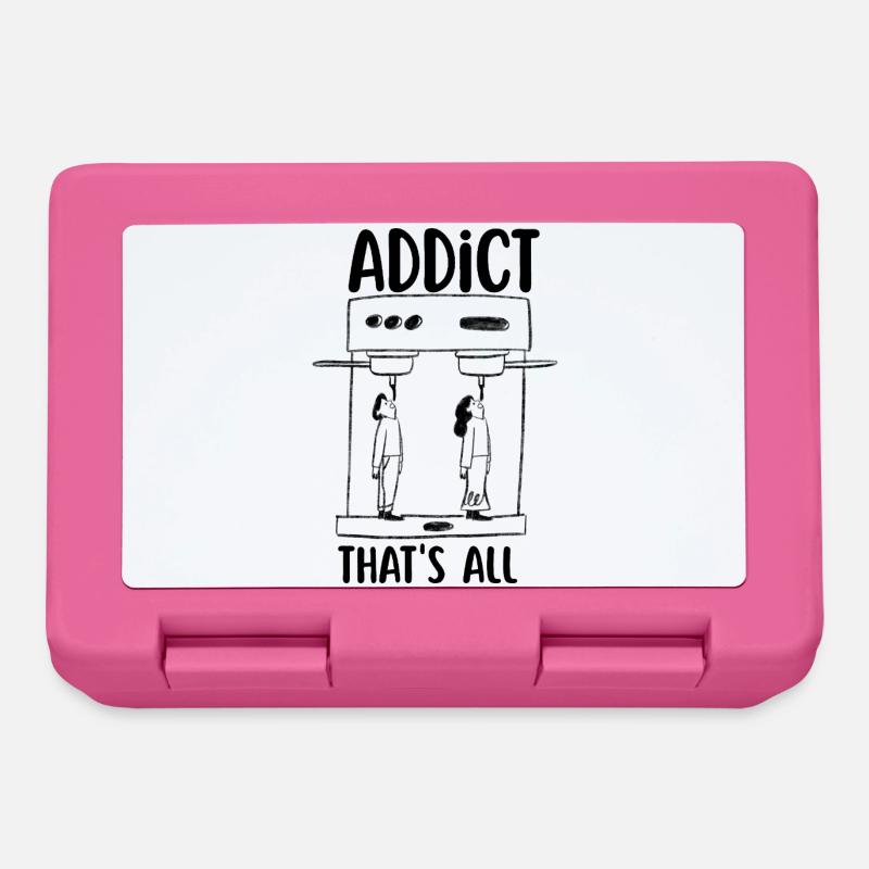 Addict au café  - Boîte à goûter - rose