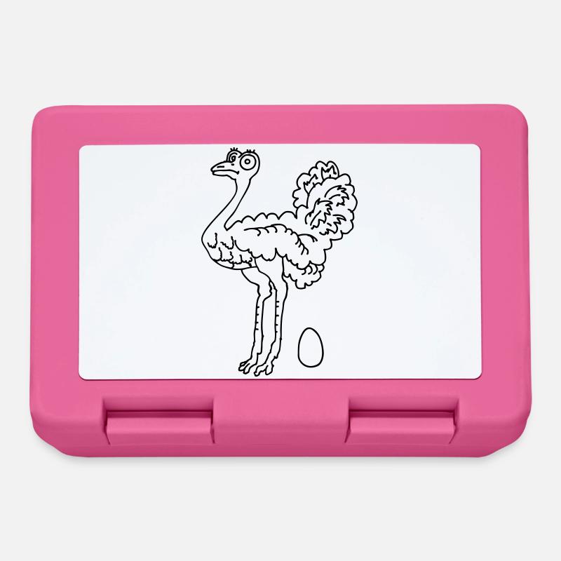 Ostrich - Lunchbox - pink