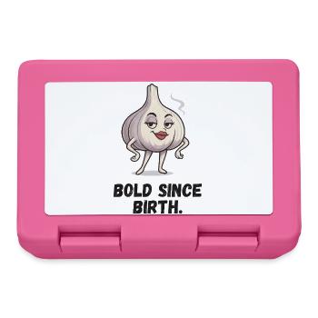 Garlic Lady - Courage Since Birth Caricature - Lunchbox - pink - Front