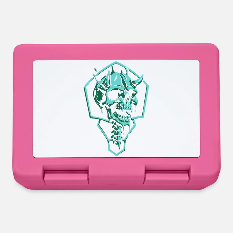 Torn Emerald Skull - Lunchbox - pink