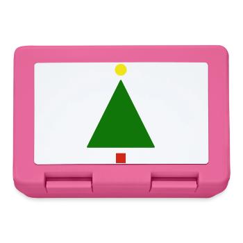 Noël minimaliste | Cadeau - Boîte à goûter - rose - Devant