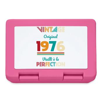 1976 – Vintage – Aged to perfection - Lunchbox - pink - Front