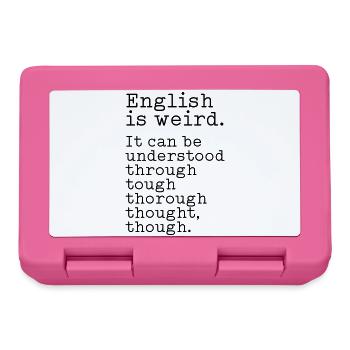 English is weird - Lunchbox - pink - Front