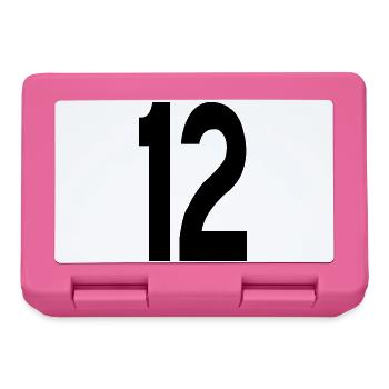 12 Numbers - Lunchbox - pink - Front