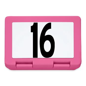 Six Sixteen Nummer 16 - Brotdose - Pink - Vorne