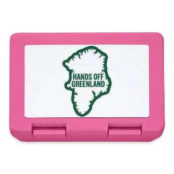 Hände weg von Grönland! - Grönland / Grønland - Brotdose - Pink - Vorne
