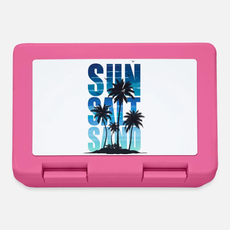 Sun Salt Sand – Sommer-Tropendesign - Brotdose - Pink